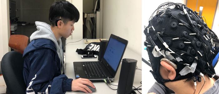 EEG experiment with hearing loss subject